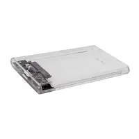 Savio AK-66 caja para disco duro externo Carcasa de disco duro/SSD Negro, Transpar