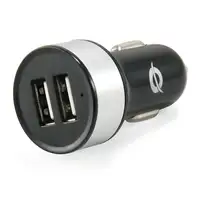 Conceptronic CUSBCAR2A cargador de dispositivo móvil Tableta Plata Encendedor de c