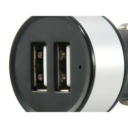 Conceptronic CUSBCAR2A cargador de dispositivo móvil Tableta Plata Encendedor de c