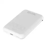 Celly MAGPB5000EVOWH batería externa 5000 mAh Cargador inalámbrico Blanco