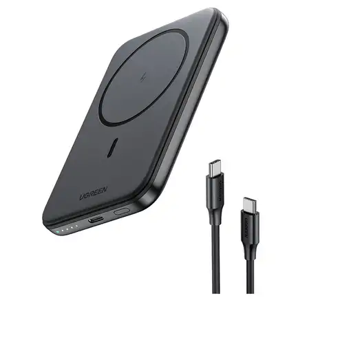 Ugreen 25207 batería externa 5000 mAh Cargador inalámbrico Negro