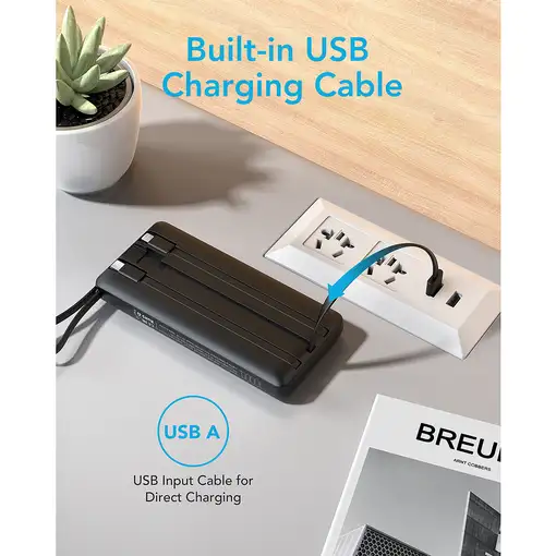 VEGER C10 VG-W1116 PowerBank 10000mAh with cables bulit-in