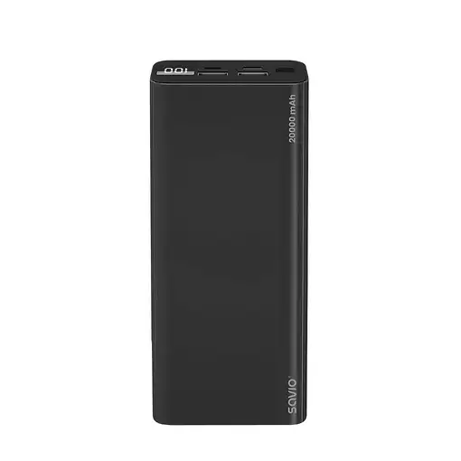Savio power bank BA-05 20000 mAh czarny Polímero de litio Negro