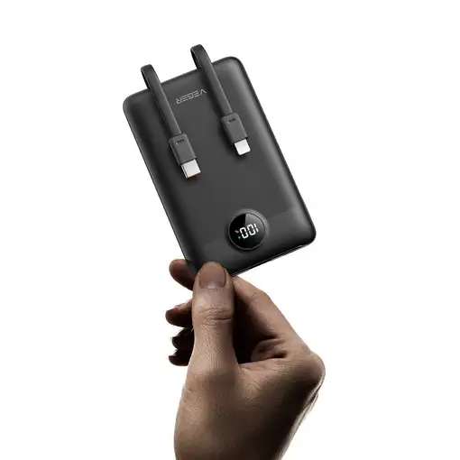 VEGER C11 VG-W1170 PowerBank 10000mAh smallest PD20W with cables bulit-in