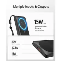 VEGER MagOn W1151-B 10000mAh powerbank Magnetic Wireless PD20W