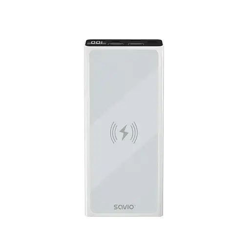 Savio power bank BA-06 10000 mAh adowanie indukcyjne Polímero de litio Blanco
