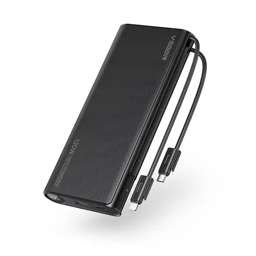 VEGER TC130 VG-W2503-T130 25000mAh powerbank 130W cables bulit-in