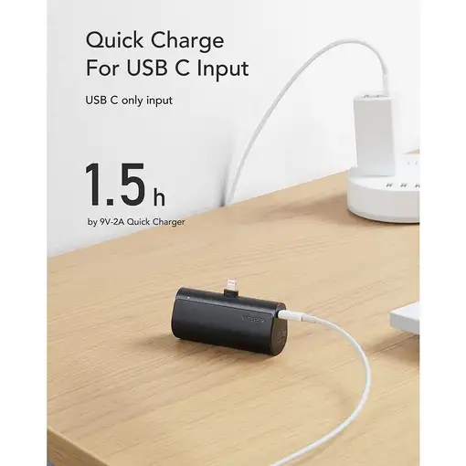 VEGER PlugOn-L VG-W0556P PowerBank plug-on 5000mah PD20W Lightning connector built