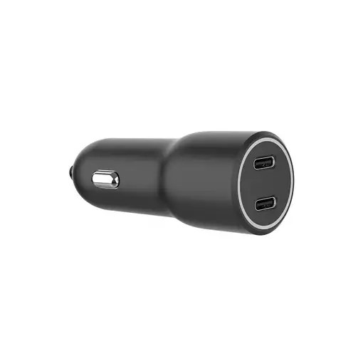 Gembird TA-UC-C2PD40-CAR-01 cargador de dispositivo móvil Universal Negro Encended