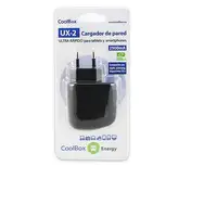 CoolBox UX-2 Universal Negro Corriente alterna Interior