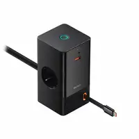 Baseus PowerCombo Universal Negro Corriente alterna Carga rápida Interior