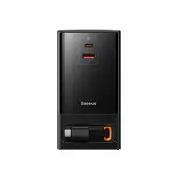 Baseus PowerCombo Universal Negro Corriente alterna Carga rápida Interior