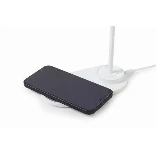 Gembird TA-WPC10-LED-01-W cargador de dispositivo móvil Smartphone Blanco CC Carga