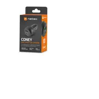 NATEC Coney Universal Negro Encendedor de cigarrillos Carga rápida Auto