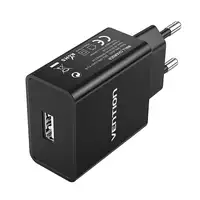 Vention Cargador de Pared WML-CH07-EU-B/ 1xUSB/ 12W