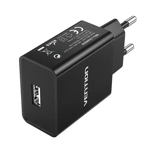 Vention Cargador de Pared WML-CH07-EU-B/ 1xUSB/ 12W