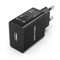 Vention Cargador de Pared WML-CH07-EU-B/ 1xUSB/ 12W