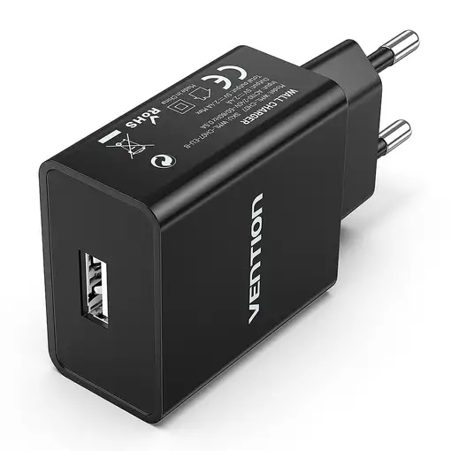 Vention Cargador de Pared WML-CH07-EU-B/ 1xUSB/ 12W