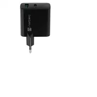 NATEC NUC-2143 cargador de dispositivo móvil Universal Negro Corriente alterna Car