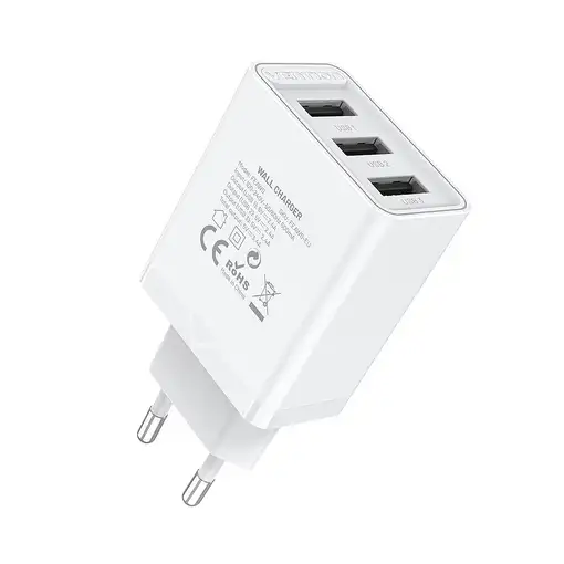 Vention Cargador de Pared FEW0-EU/ 3xUSB
