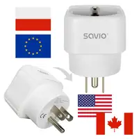 Savio AP-03 adaptador e inversor de corriente Universal 3750 W Blanco