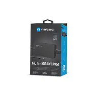 NATEC Grayling USB-C 45W adaptador e inversor de corriente Universal Negro