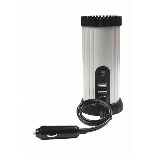 Gembird EG-PWC150-01 adaptador e inversor de corriente Auto 150 W Negro, Gris