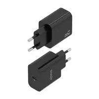 AISENS Cargador GaN 20W, 1xUSB-C PD3.0, Negro