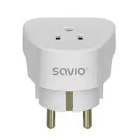 Savio AP-01 adaptador e inversor de corriente Interior 3750 W Blanco