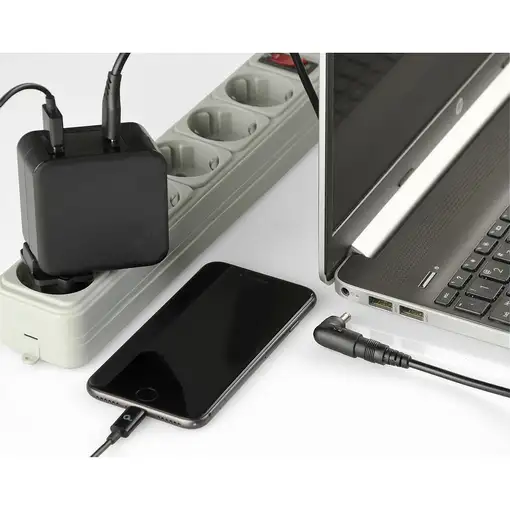 Gembird NPA-PD60-01 cargador de dispositivo móvil Portátil, Smartphone Negro Corri