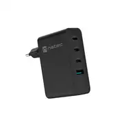 NATEC NUC-2234 cargador de dispositivo móvil Portátil, Smartphone Negro Corriente