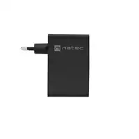 NATEC NUC-2234 cargador de dispositivo móvil Portátil, Smartphone Negro Corriente