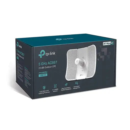 TP-Link CPE710 punto de acceso inalámbrico 867 Mbit/s Blanco Energía sobre Etherne