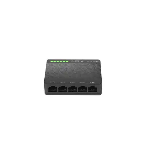 Lanberg DSP1-0105 switch No administrado Fast Ethernet (10/100) Negro