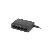 Lanberg DSP1-1005 switch No administrado Gigabit Ethernet (10/100/1000) Negro, Gri
