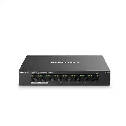 Mercusys MS108GP switch Gestionado Gigabit Ethernet (10/100/1000) Energía sobre Et