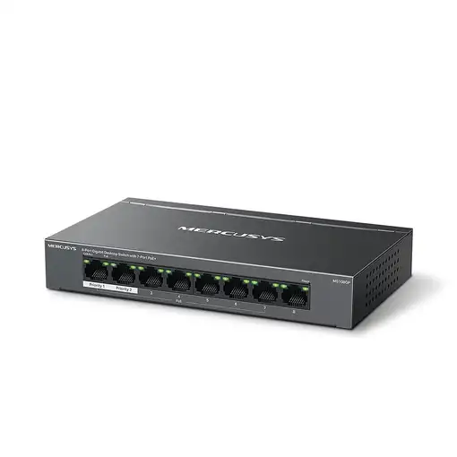 Mercusys MS108GP switch Gestionado Gigabit Ethernet (10/100/1000) Energía sobre Et