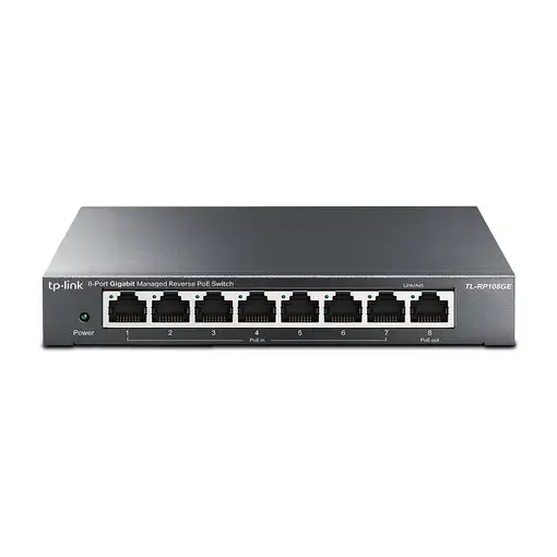 TP-Link TL-RP108GE switch Gestionado L2 Gigabit Ethernet (10/100/1000) Energía sob