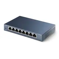 TP-Link TL-SG108 No administrado Gigabit Ethernet (10/100/1000) Negro