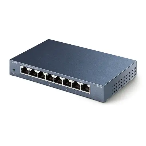 TP-Link TL-SG108 No administrado Gigabit Ethernet (10/100/1000) Negro
