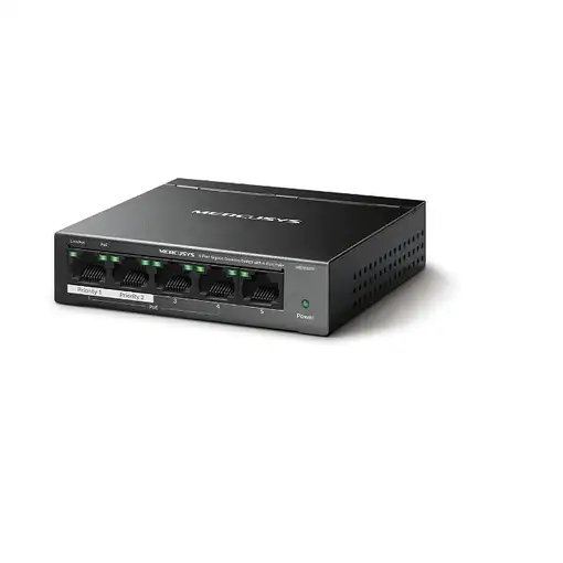 Mercusys MS105GP switch Gigabit Ethernet (10/100/1000) Energía sobre Ethernet (PoE