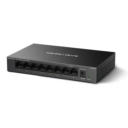 Mercusys MS108GS switch No administrado Gigabit Ethernet (10/100/1000) Negro