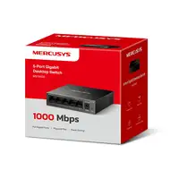 Mercusys MS105GS switch No administrado Gigabit Ethernet (10/100/1000) Negro