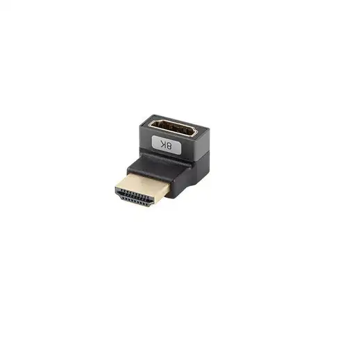 Lanberg AD-HDMI-08 adaptador de cable de vídeo HDMI tipo A (Estándar) Negro, Plata