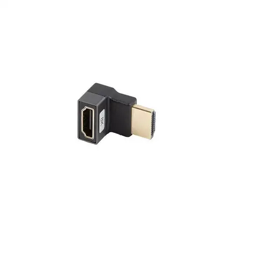 Lanberg AD-HDMI-08 adaptador de cable de vídeo HDMI tipo A (Estándar) Negro, Plata