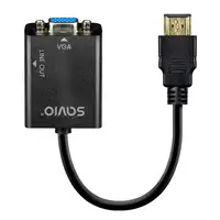 Savio AK-76 adaptador de cable de vídeo Negro