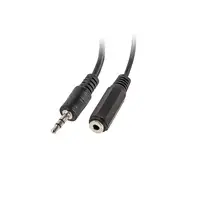 Lanberg AD-0024-BK cable de audio 0,1 m 3,5mm 2 x 3.5mm Negro