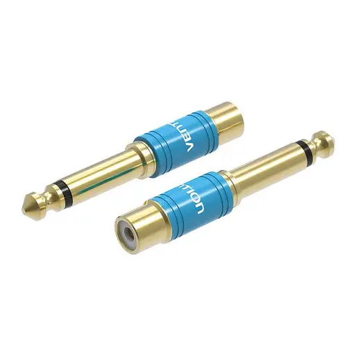 Vention Adaptador Jack VDD-C03/ RCA Hembra - Jack 6.5 Macho/ Azul