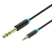 Vention Cable Estéreo BABBI/ Jack 6.5 Macho - Jack 3.5 Macho/ 3m/ Negro