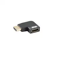 Lanberg AD-HDMI-09 adaptador de cable de vídeo HDMI tipo A (Estándar) Negro, Plata